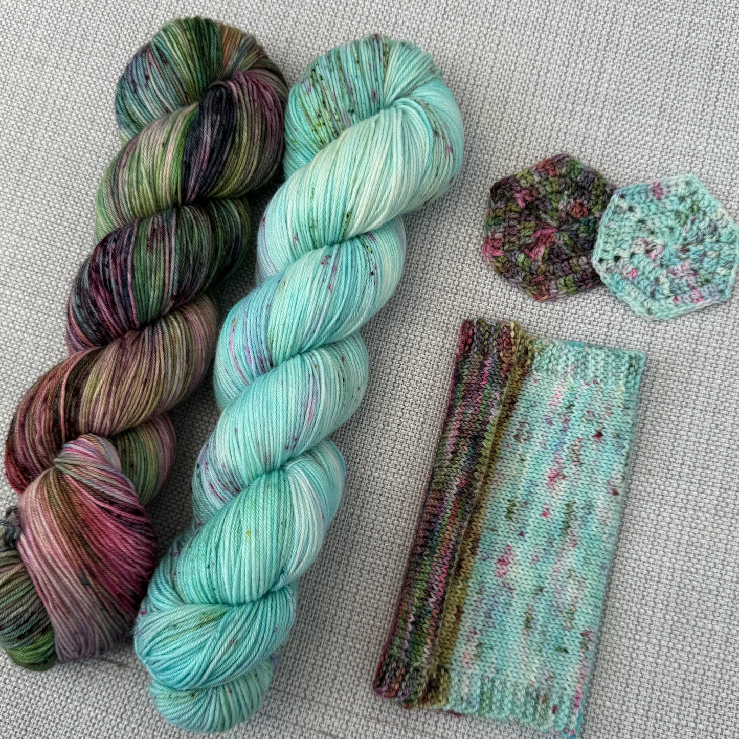 PRE-ORDER Colours of the Month - SUMMER NIGHTS - SOCK or SHAWL SET - AUGUST 2026
