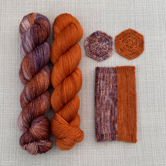 PRE-ORDER Colours of the Month - SOMEBODY'S WATCHING ME - SOCK or SHAWL SET - OCTOBER 2026
