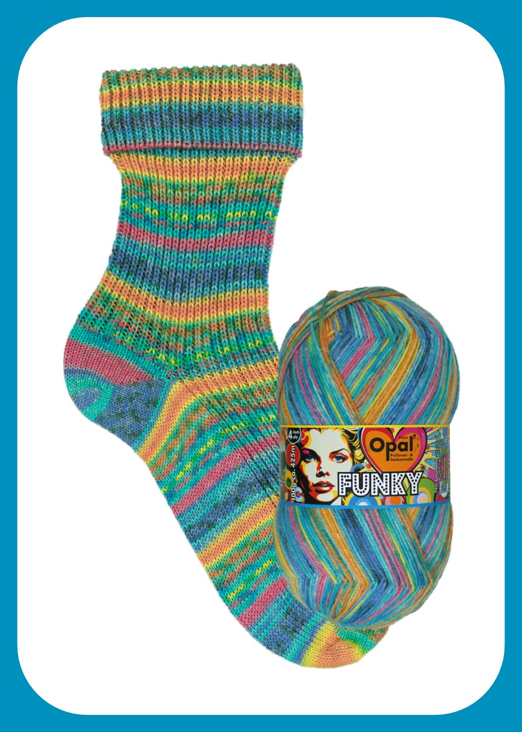 Opal Funky 11580 - 100g 4 ply