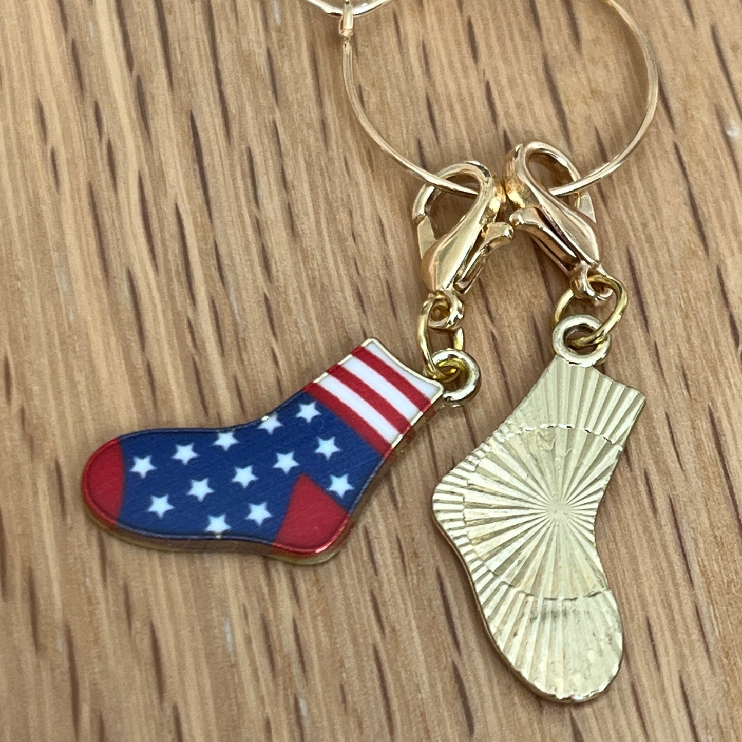 Stars and stripes Sock progress keepers (set of 2)