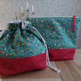 Handmade project bag made with Liberty fabrics - Toy Tree