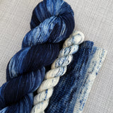 PRE-ORDER Colours of the Month - DO YOU WANT TO BUILD A SNOWMAN - SOCK or SHAWL SET - DECEMBER2025