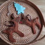 Fabric kit to make a Reindeer Ornament