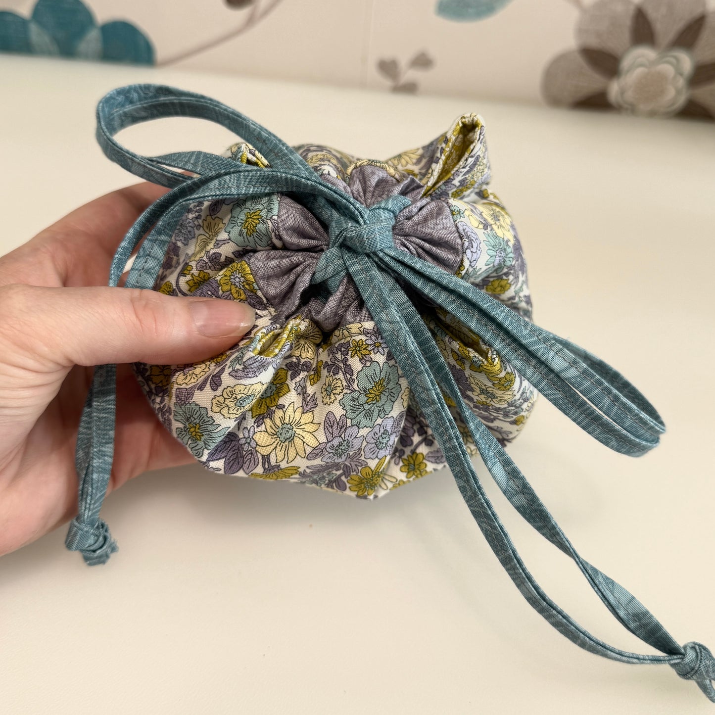 Flat lay Circle Notions Pouch Making Kit