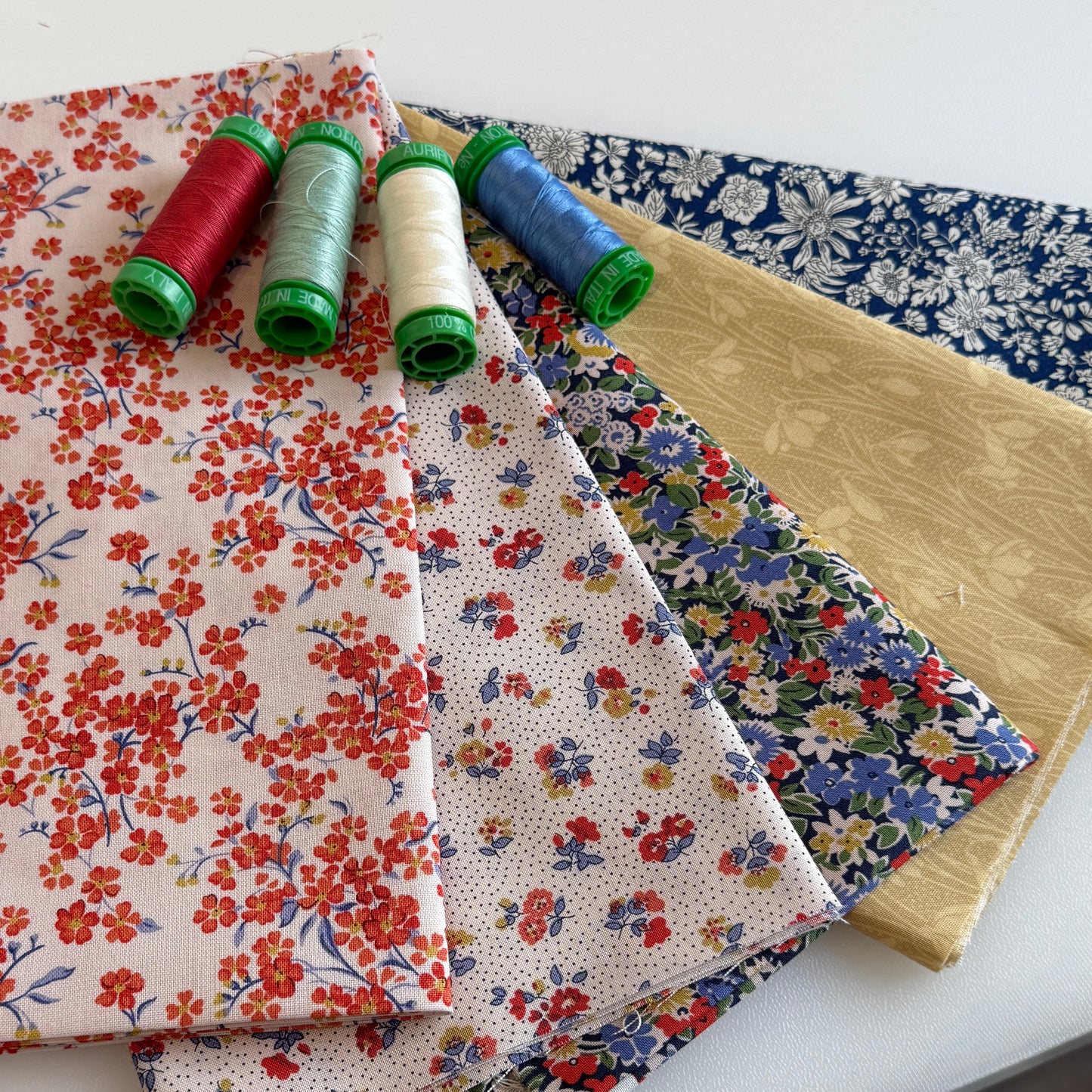 Liberty Floral Nostalgia Quilters Autumn Colours cotton Fat quarter pack