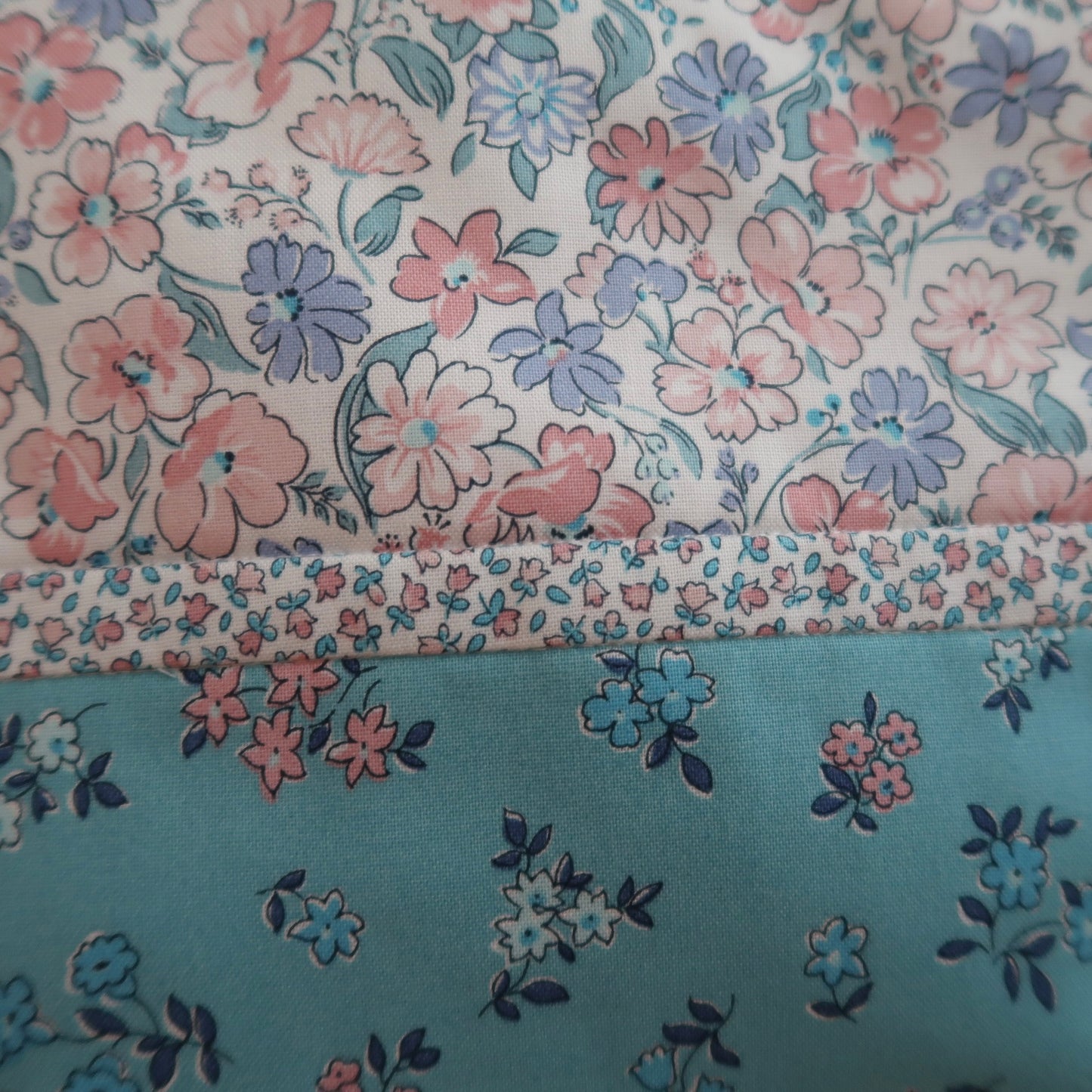 Handmade project bag made with Liberty fabrics - Floral Joy (READY TO SHIP)