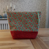 Handmade project bag made with Liberty fabrics - Yew Berries