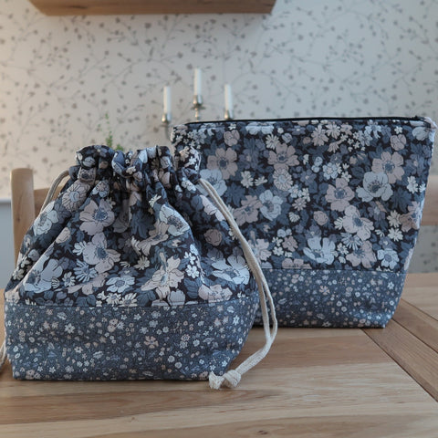 Cosmos Field (Handmade project bag made with Liberty fabrics)