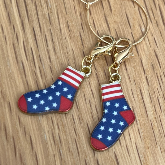 Stars and stripes Sock progress keepers (set of 2)