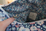 Handmade project bag made with Liberty fabrics - Hedgerow Bloom