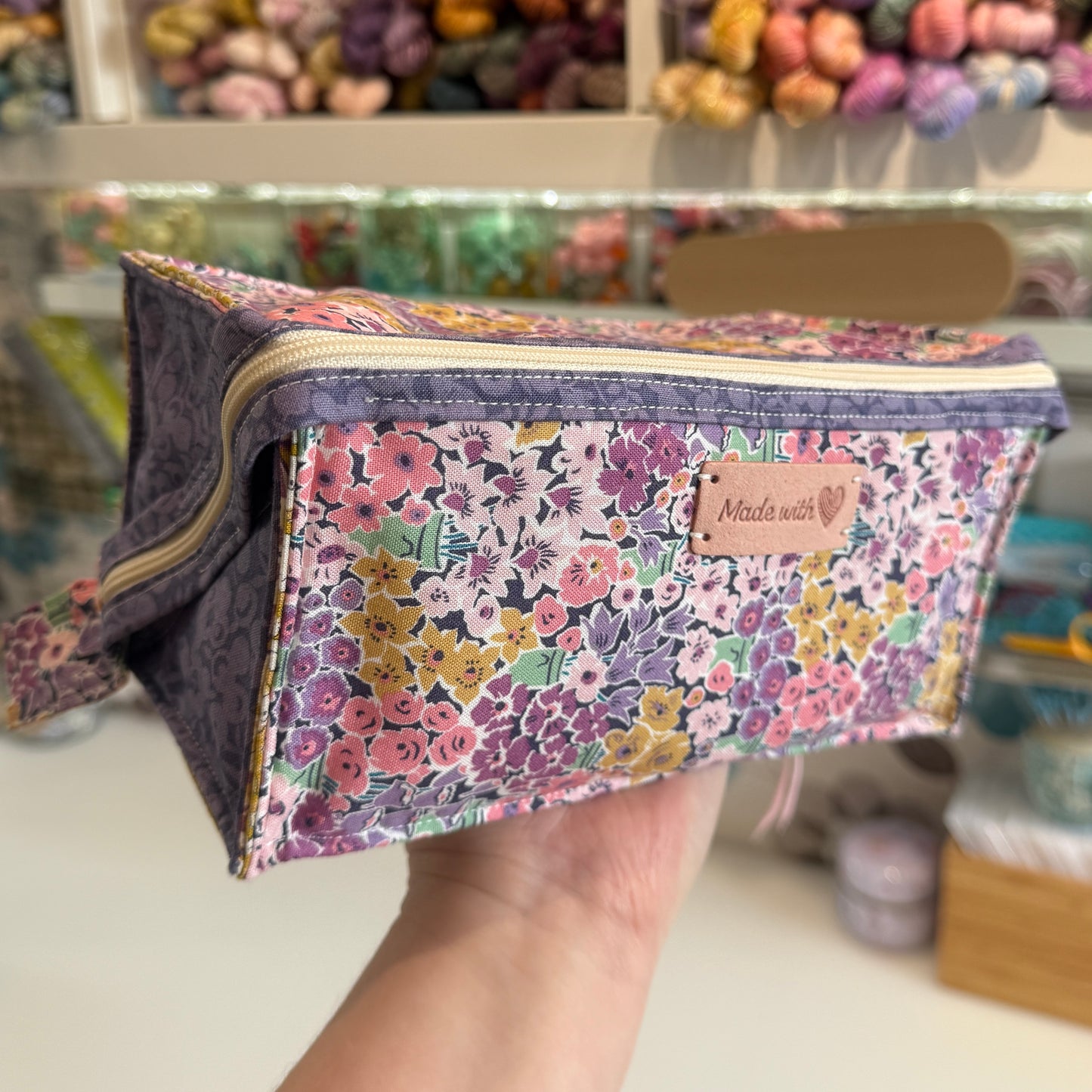 Flat bottom box bag making kit - choose your fabric