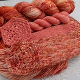3 MONTH BUNDLE - PRE-ORDER Colours of the Month - THE HEAT IS ON - SOCK or SHAWL SET - OCT / NOV / DEC 2025