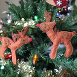 Fabric kit to make a Reindeer Ornament