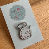 Kettle enamel pin badge