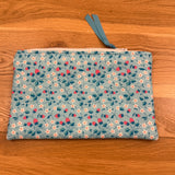 Large notions pouch handmade with Liberty fabric - Strawberry