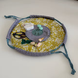 Flat lay Circle Notions Pouch Making Kit