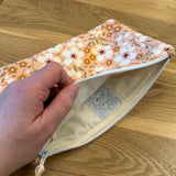 Large notions pouch - Coral floral