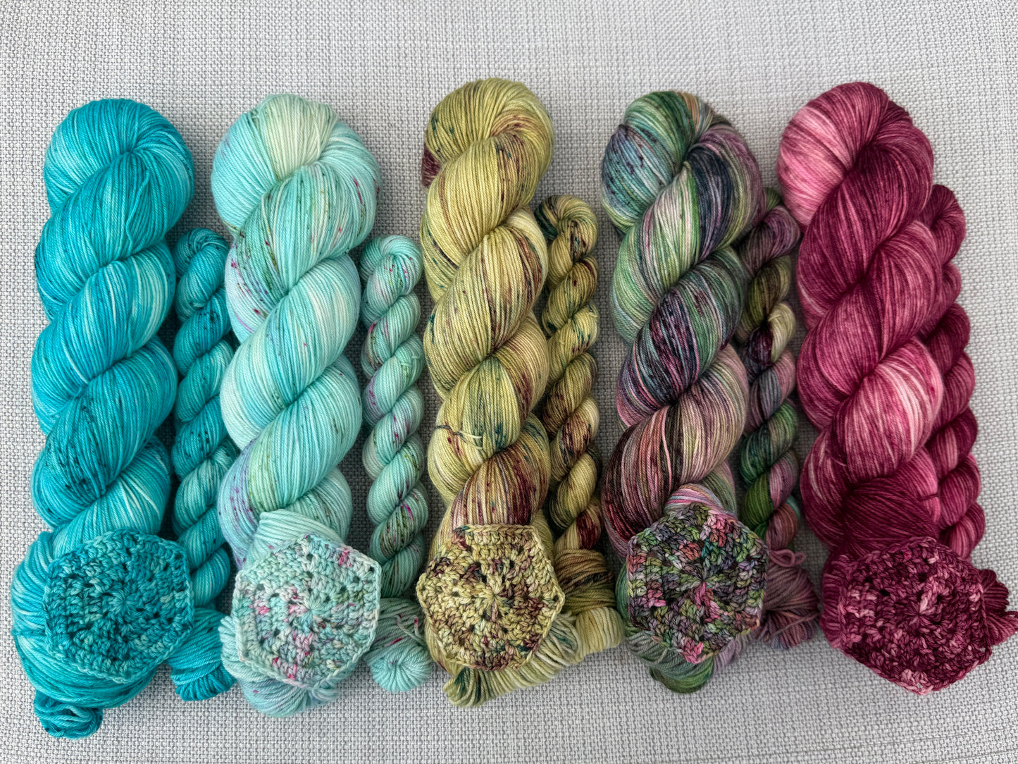 PRE-ORDER Colours of the Month - SUMMER NIGHTS - 100g SINGLE SKEINS - AUGUST 2026