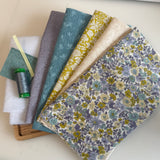Flat lay Circle Notions Pouch Making Kit