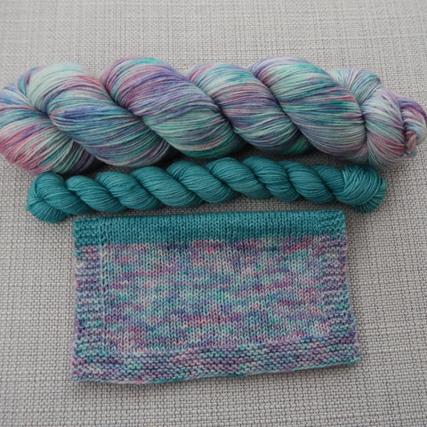 PRE-ORDER Colours of the Month - PART OF YOUR WORLD - SOCK or SHAWL SET - AUGUST 2025