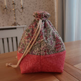 Handmade project bag made with Liberty fabrics - Mull Foxgloves