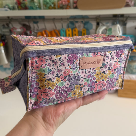 Flat bottom box bag making kit - choose your fabric