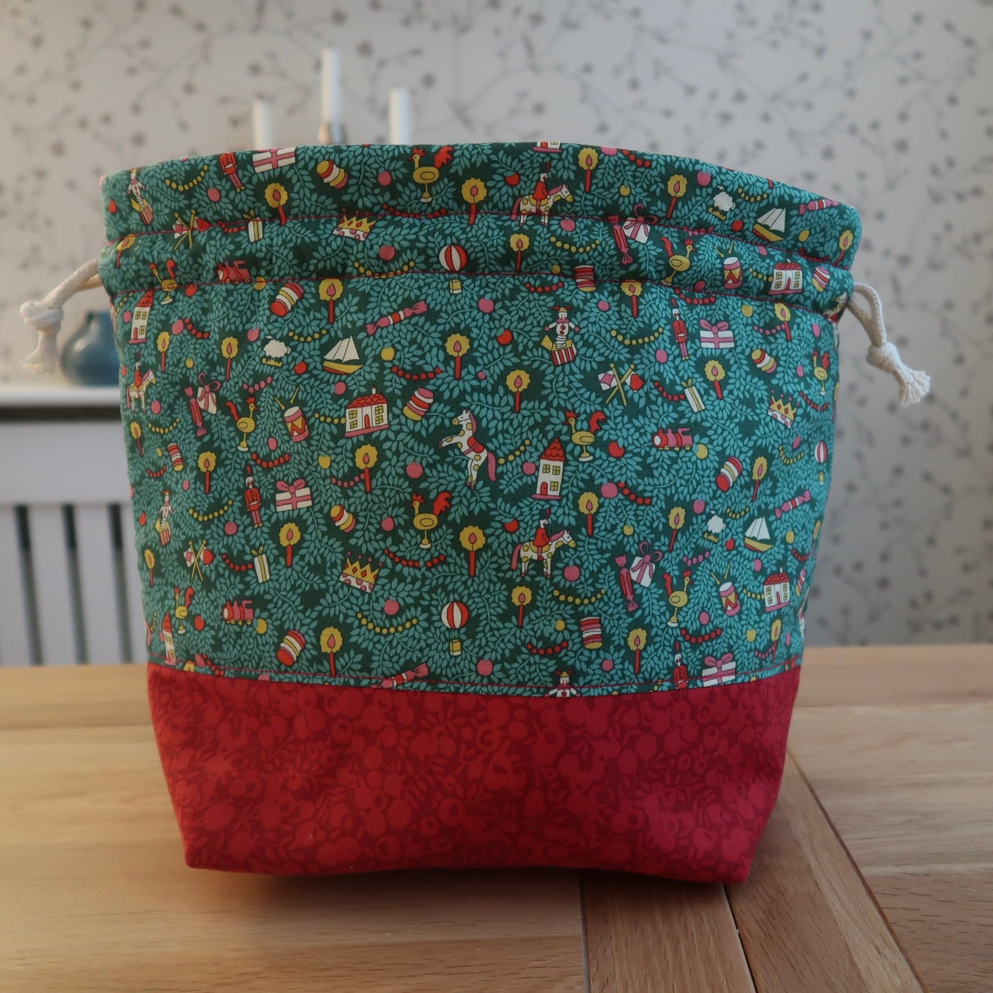 Bag Making Kit - Toy Tree print Liberty fabric