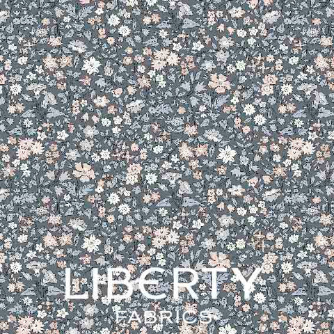 Ava May (Flower Show Pebble collection) Liberty Quilting Cotton Fabric