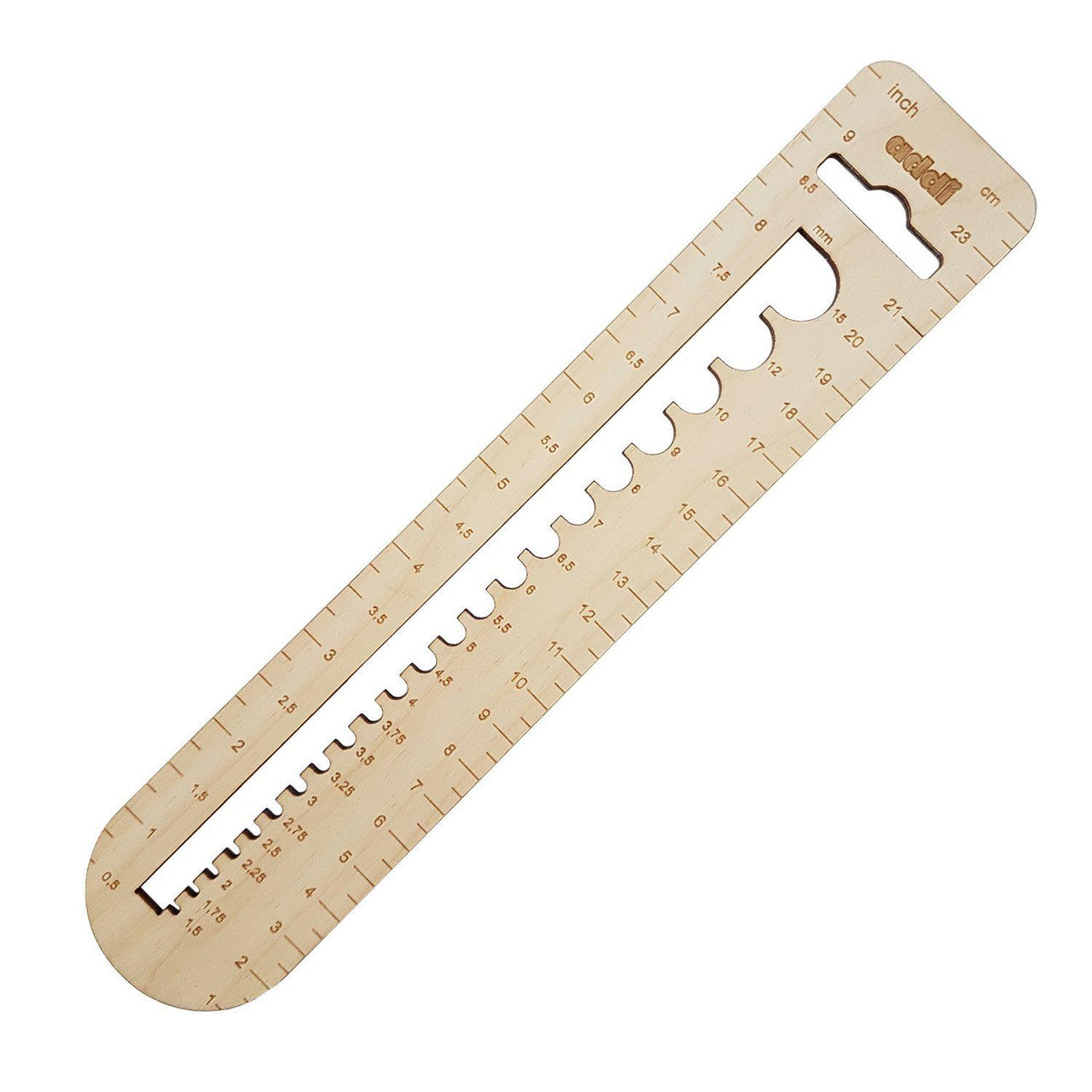 Addi Wooden needle Gauge Set