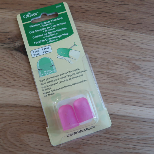Clover flexible rubber thimbles MEDIUM