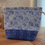 Handmade project bag made with Liberty fabrics - Blooming Flowerbed