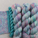 PRE-ORDER Colours of the Month - PART OF YOUR WORLD - SOCK or SHAWL SET - AUGUST 2025