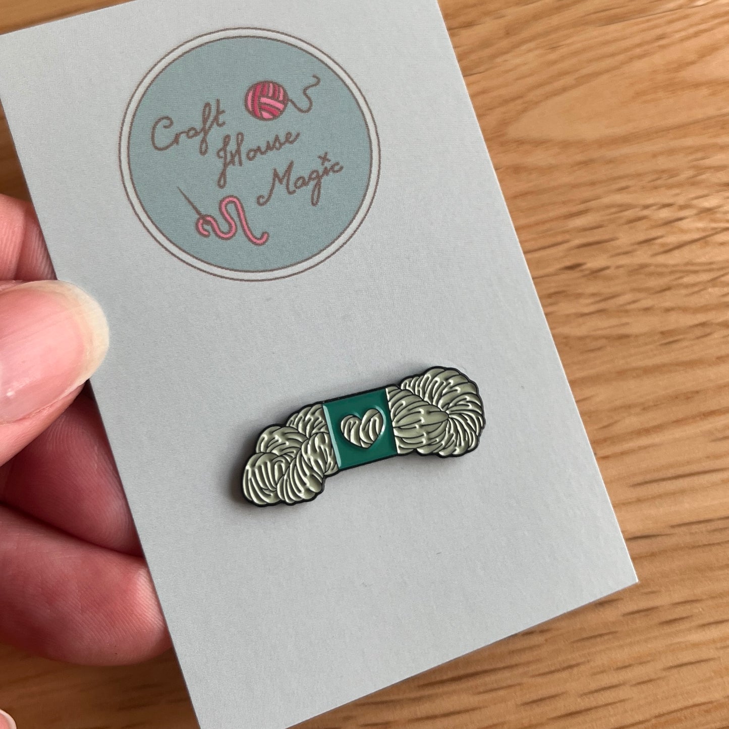 Yarn Hank enamel pin badge