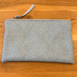 Large notions pouch handmade with Liberty fabric - blue paisley