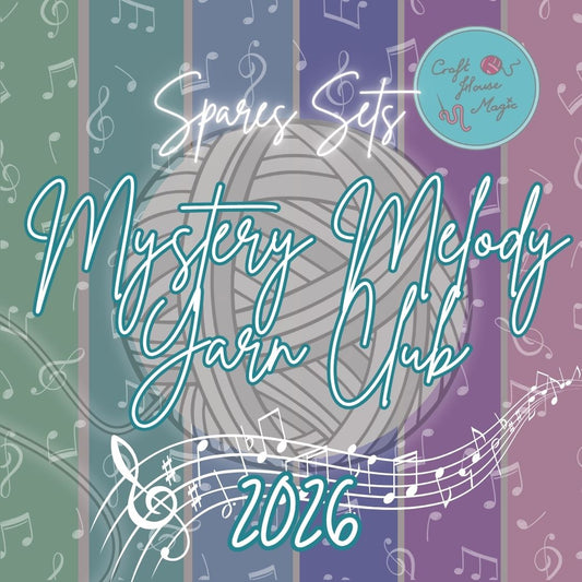 SPARES for previous months Mystery Melody Yarn Club 2026