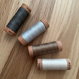 Aurifil 100% 80WT Egyptian Cotton thread (280m single spool) EPP Basics