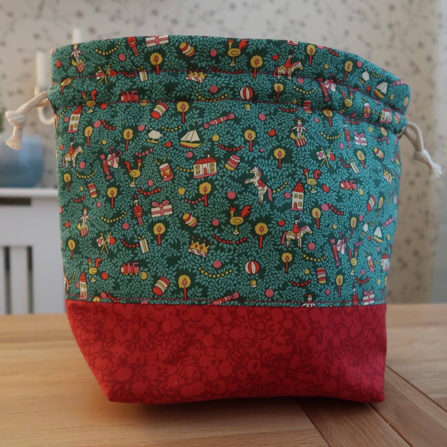 Bag Making Kit - Toy Tree print Liberty fabric