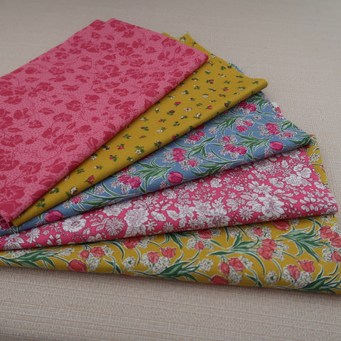 Liberty Flower Shop Quilters cotton Fat quarter pack
