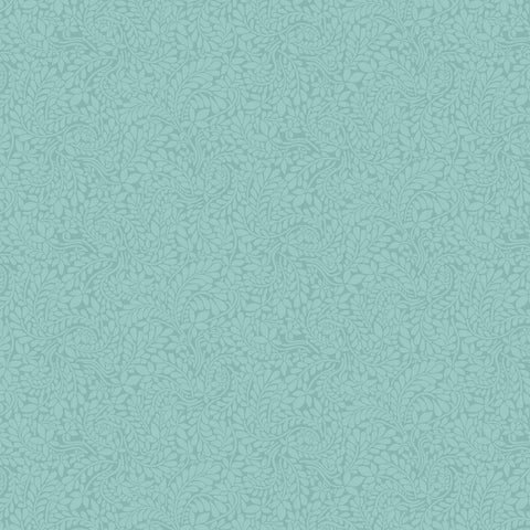 Duck Egg Blue (York Fern collection) Liberty Quilting Cotton Fabric