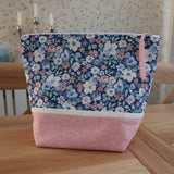 Handmade project bag made with Liberty fabrics - Hedgerow Bloom