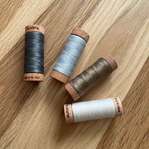 Aurifil 100% 80WT Egyptian Cotton thread (280m single spool) EPP Basics