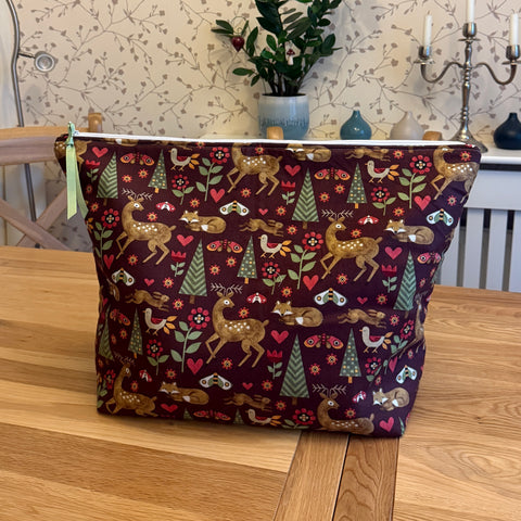 Autumn Forest Print Project Bag