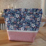 Handmade project bag made with Liberty fabrics - Hedgerow Bloom