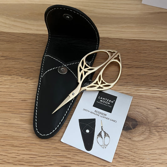 Lantern moon Scissors and Leather case