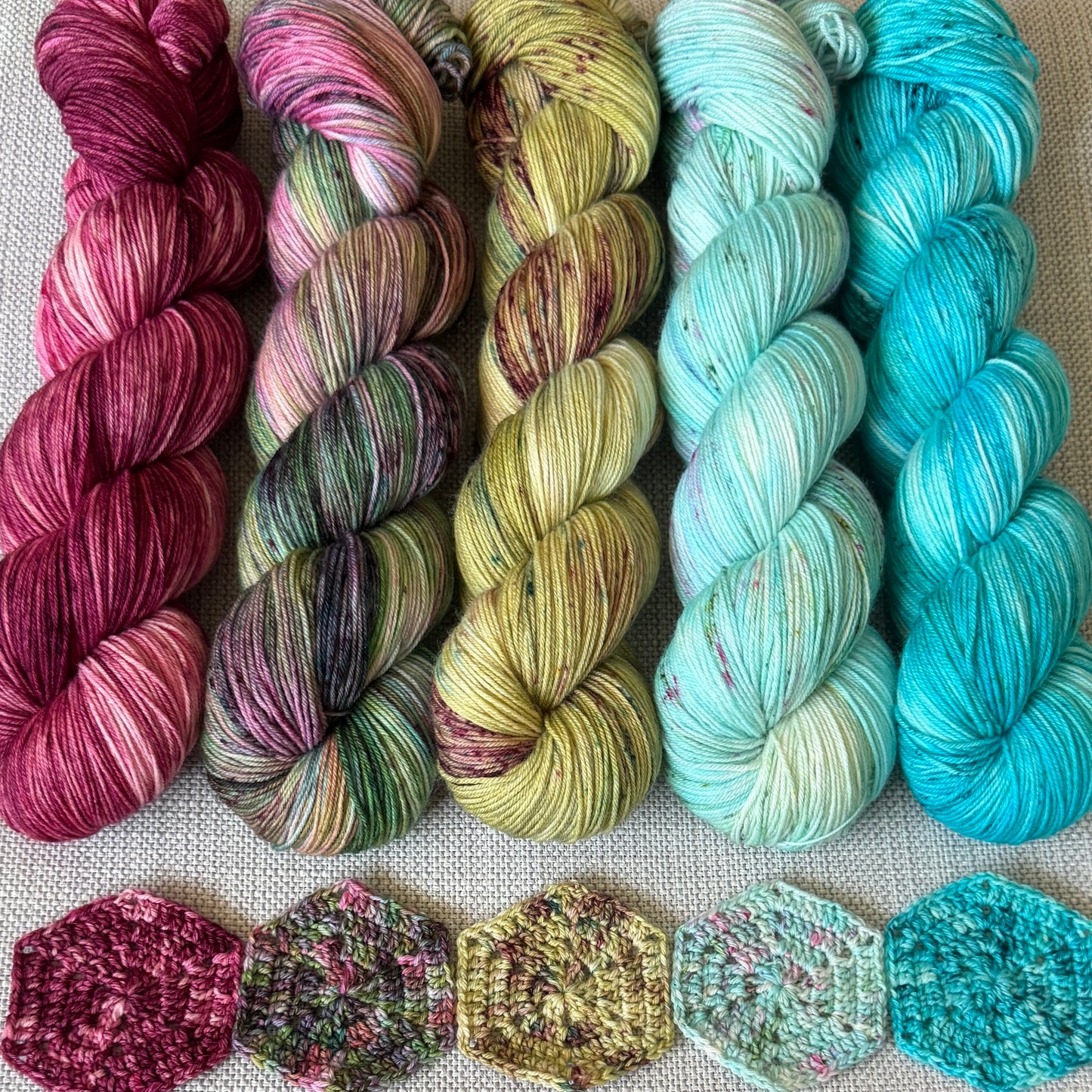 PRE-ORDER Colours of the Month - SUMMER NIGHTS - 100g SINGLE SKEINS - AUGUST 2026