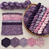 PRE-ORDER Colours of the Month - UNCHAINED MELODY - SOCK or SHAWL SET - FEBRUARY 2025