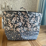 Handmade project bag made with Liberty fabrics - Cosmos Field (READY TO SHIP)