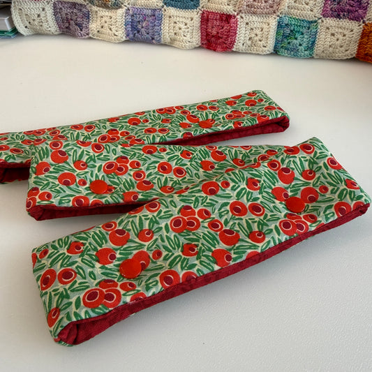 DPN case / cosy handmade with Liberty fabric - Yew Berries