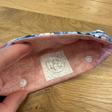 DPN case / cosy handmade with Liberty fabric - Blue Floral