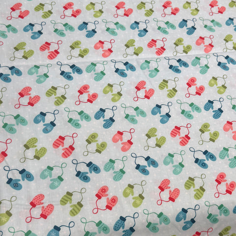 Mitten print fabric (Contempo’s Heart and Home)